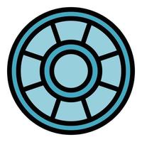 Toy ring icon color outline vector