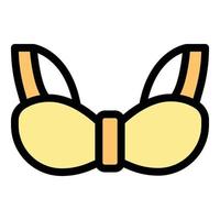 Support bra icon color outline vector