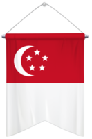 coleção de conjunto de bandeira de singapura