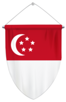 coleção de conjunto de bandeira de singapura
