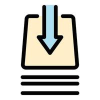 Absorbent material icon color outline vector