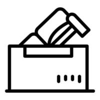 Sofa delivery icon outline vector. House relocation vector