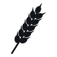 Dried wheat ear icon, simple style vector