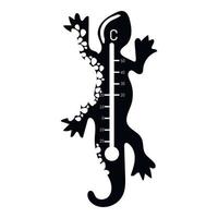 Weather thermometer icon, simple style vector