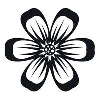 Flower icon, simple style vector