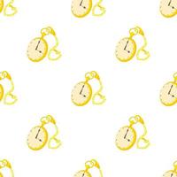Pocket watch pattern seamless vector