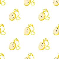 Pocket watch pattern seamless vector