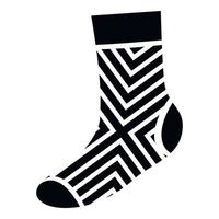 Summer sock icon, simple style vector