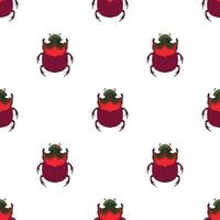 Bug pattern seamless vector