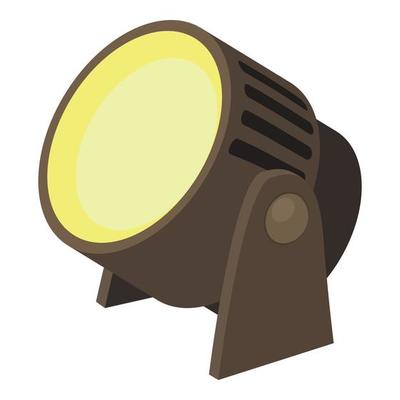 Spotlight icon, cartoon style