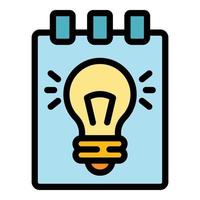 Idea event icon color outline vector