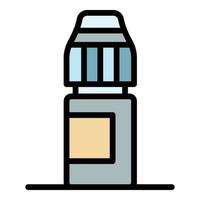 Eye drops icon color outline vector