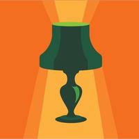 Shade lamp icon, flat style vector