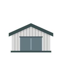 Garage icon, flat style vector