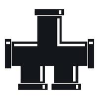 Drain system icon, simple style vector