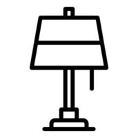 Lamp lighting icon outline vector. Floor light vector