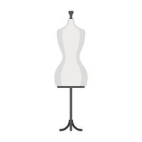 icono de maniquí, estilo plano vector