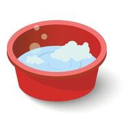 Water basin icon, isometric style vector