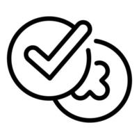 Satisfaction level icon outline vector. Happy feedback vector