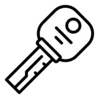 Car key icon outline vector. Alarm hand vector