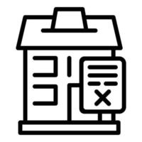 Disclaimer conditions icon outline vector. Document contract vector