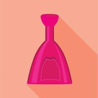 Decanter tall icon, flat style vector