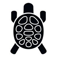 Sea turtle icon, simple style vector