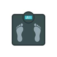 Gray floor scales icon, flat style vector