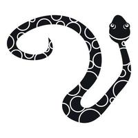 icono de serpiente manchada, estilo simple vector