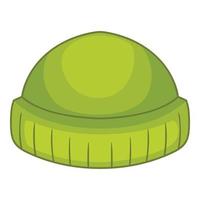 Beanie icon, cartoon style vector