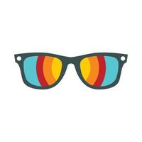 Sunglasses icon, flat style vector