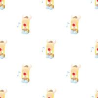 Opera singer pattern seamless vector