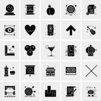 25 iconos de negocios universales vector ilustración de icono creativo para usar en proyectos relacionados con la web y dispositivos móviles