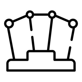 Digital vr platform icon outline vector. Virtual reality vector