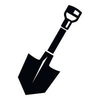 Garden spade icon, simple style vector