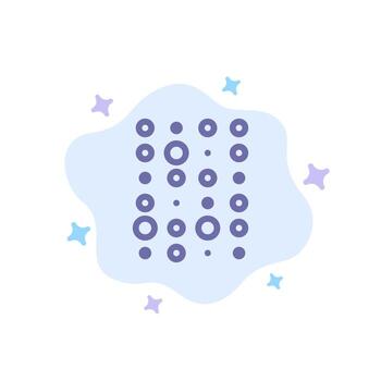 Unstructured Data Insecure Data Science Blue Icon on Abstract Cloud Background vector