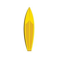 Surfboard icon, flat style vector