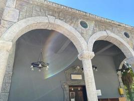 Columns with arches in a wall Arab photo