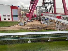 Coal Mining and processing equipment. Washing and sorting raw coal. Grading coal ore. Processing plant photo