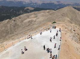 People standing on the observation deck in Interlaken in a beautiful summer day photo