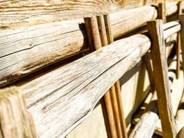 construction site. piece of wood making walls and floors in a new home. construction of wooden structures. natural wood texture, background photo