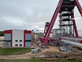 Processing Plant at Lithium Mine in Western Australia. Mechanical processing used to refine lithium spodumene concentrate photo