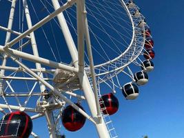 Ferris wheel joy sky clouds amusement Park photo