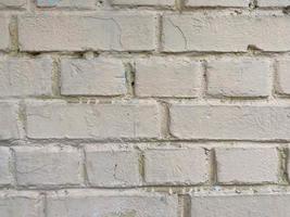 White bricks - old surfaces, shabby with seams, painted with white paint. The background. Texture photo