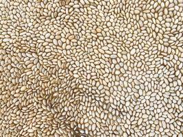 texture, small, gray stones are laid out in a figure, glued with concrete. stones with a brown spot, a panel of concrete. 3d texture, background photo