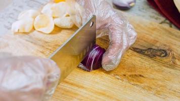 Such a tender potato salad with mastard, mayonnaise, red onion and dill. Wath the recipe in video