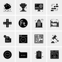 16 Business Universal Icons Vector Creative Icon Illustration to use in web and Mobile Related project