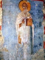fresco del apóstol en la iglesia de st. Nicolás en Myra, Turquía foto