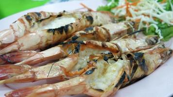 Cooked Shrimps On The Table photo