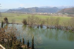 el campo cerca del lago foto